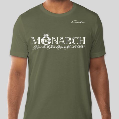 monarch t-shirt army green