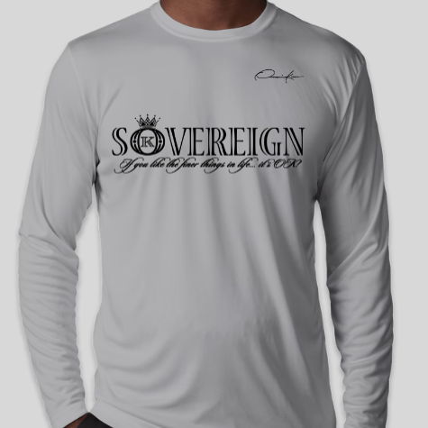 sovereign shirt gray long sleeve