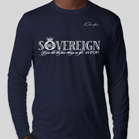 sovereign shirt navy blue long sleeve