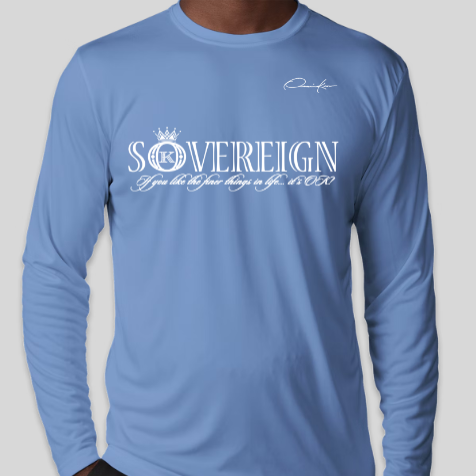 sovereign shirt carolina blue long sleeve