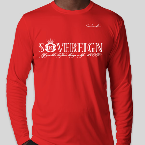sovereign shirt red long sleeve