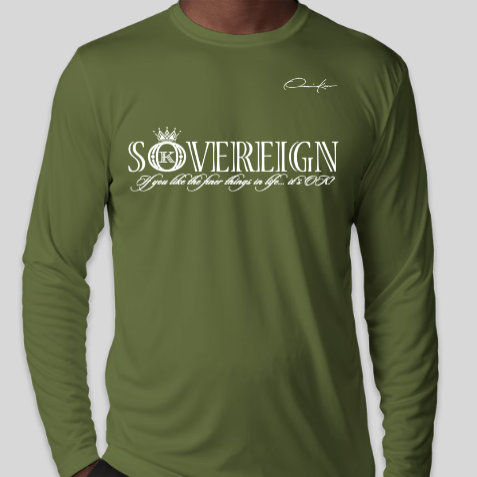 sovereign shirt army green long sleeve