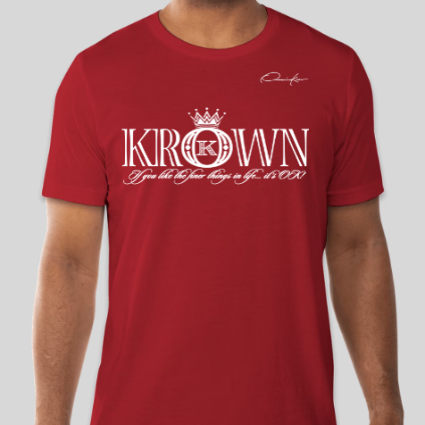 streetwear king t-shirt red