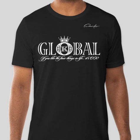 global clothing brand t-shirt black