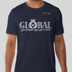 Global Designer Brand T-Shirt - Navy Blue / Small - T-Shirt
