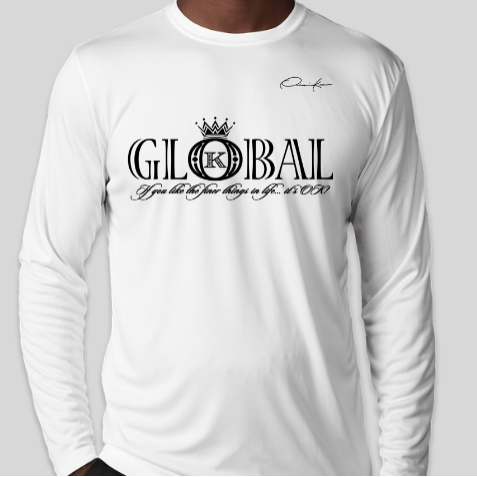 global brand shirt long sleeve white