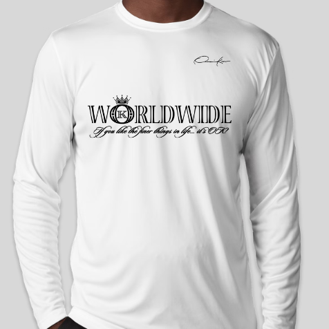 worldwide shirt white long sleeve