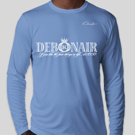 debonair shirt long sleeve carolina blue