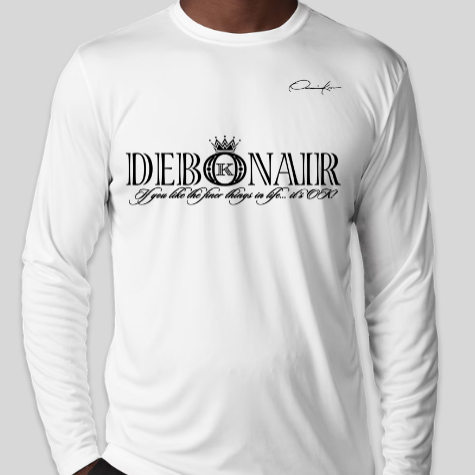 debonair shirt long sleeve white