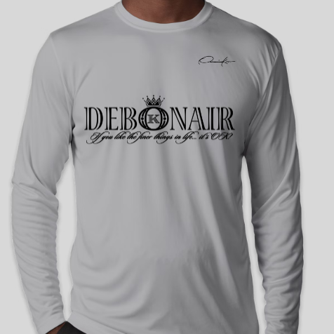 debonair shirt long sleeve gray