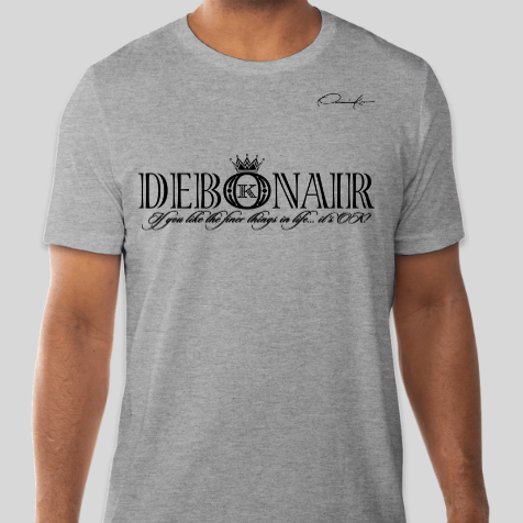 gray debonair t-shirt