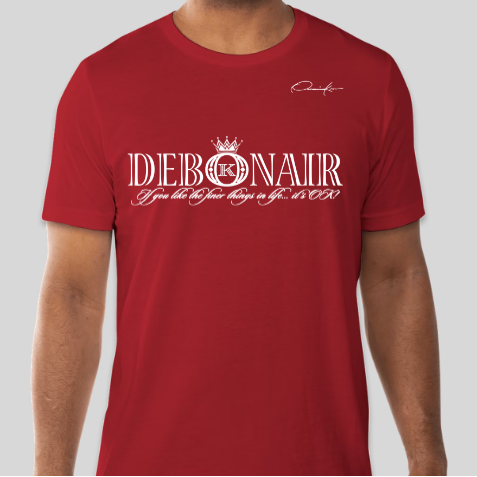 red debonair t-shirt