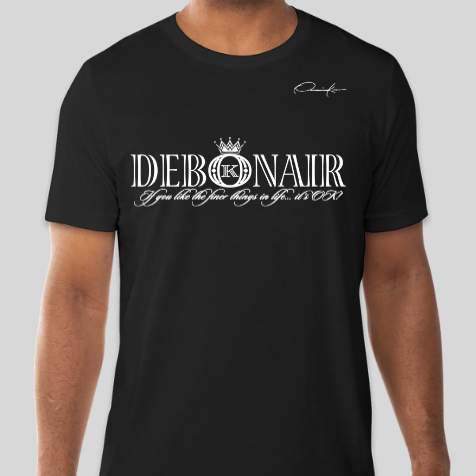 black debonair t-shirt