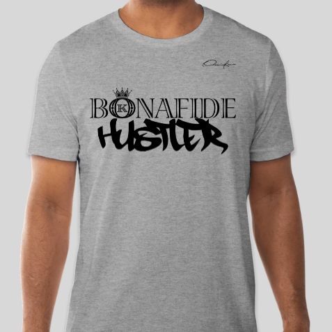 gray bonafide hustler t-shirt