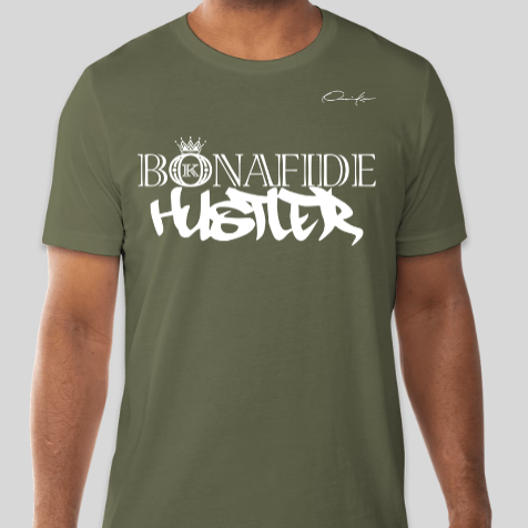 army green bonafide hustler t-shirt