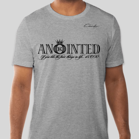 anointed t-shirt gray