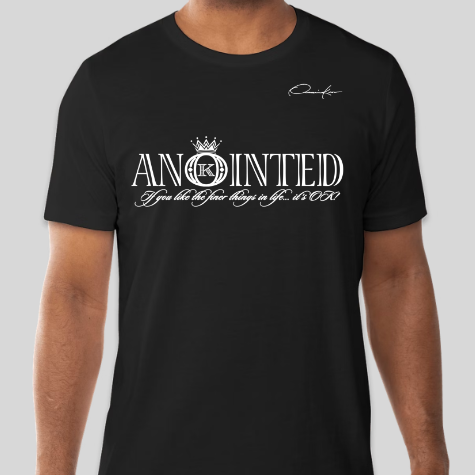 anointed t-shirt black