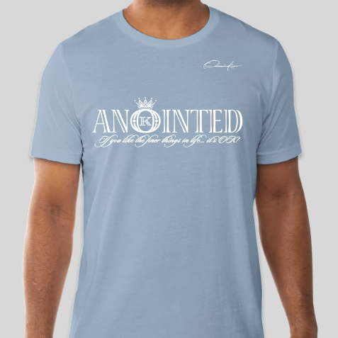 anointed t-shirt carolina blue