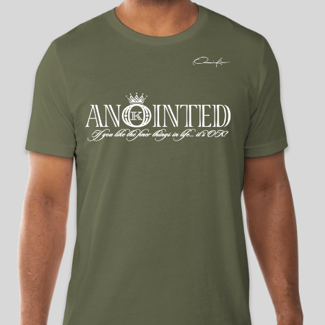 anointed t-shirt army green