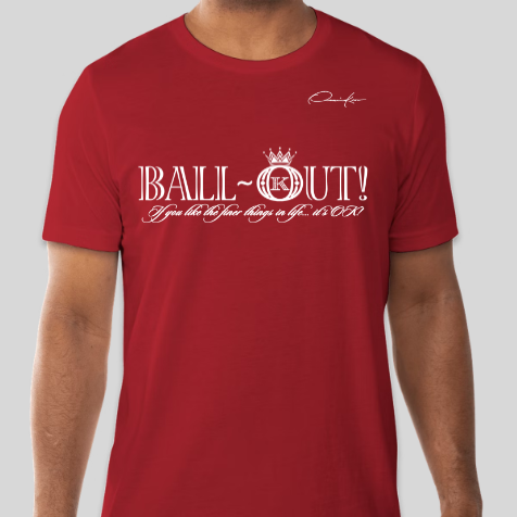 red baller t-shirt
