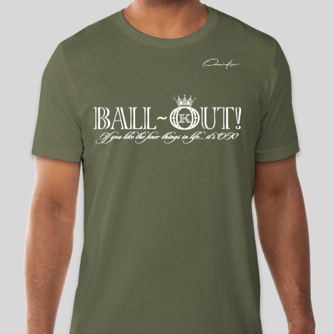 army green baller t-shirt