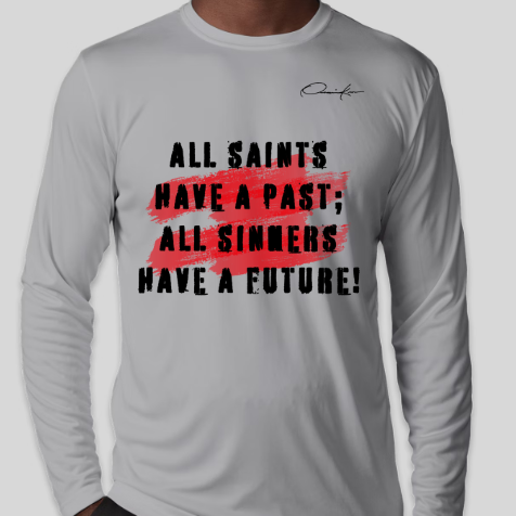 all saints all sinners long sleeve shirt gray