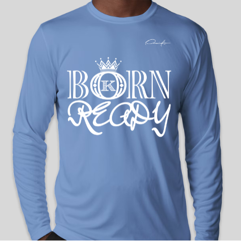 born ready shirt long sleeve light blue