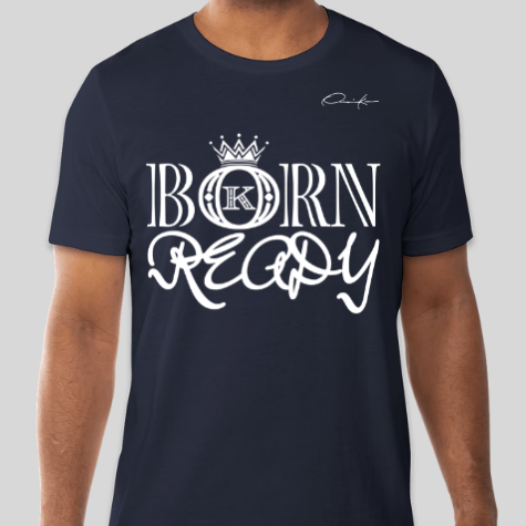 navy blue born ready t-shirt