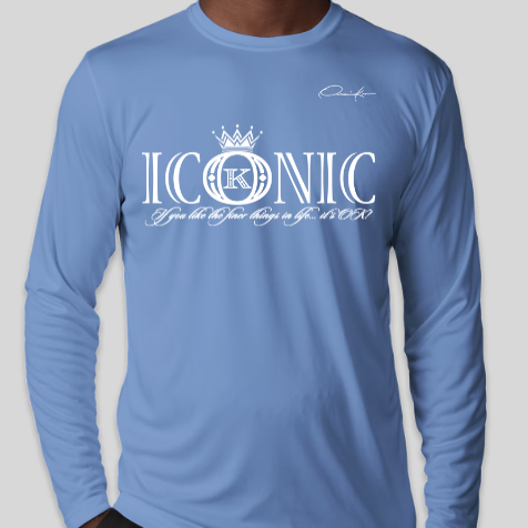iconic shirt long sleeve carolina blue