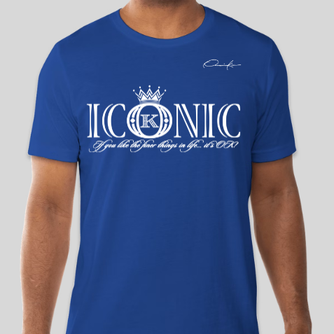 iconic t-shirt royal blue