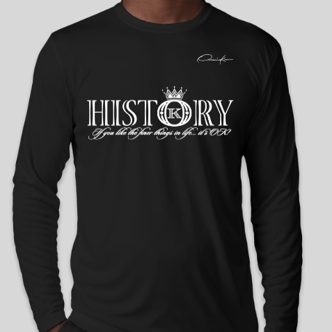 history shirt long sleeve black