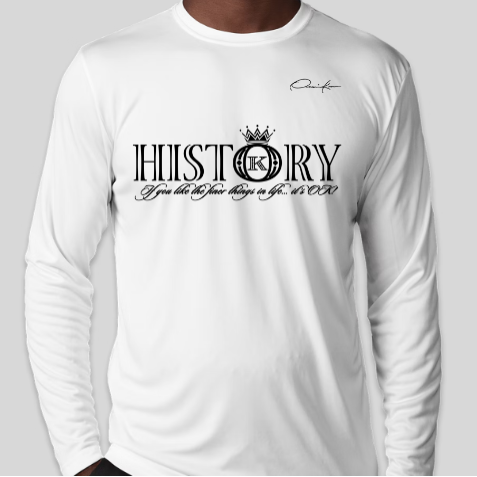 history shirt long sleeve white