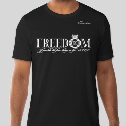 freedom t-shirt black