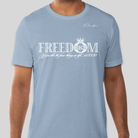 freedom t-shirt carolina blue