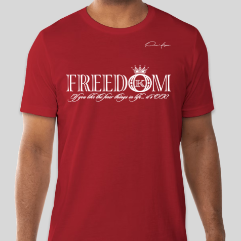 freedom t-shirt red