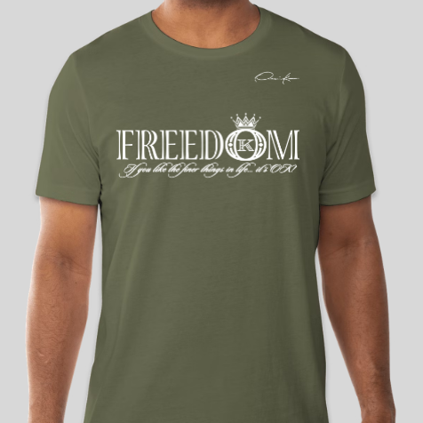 freedom t-shirt army green