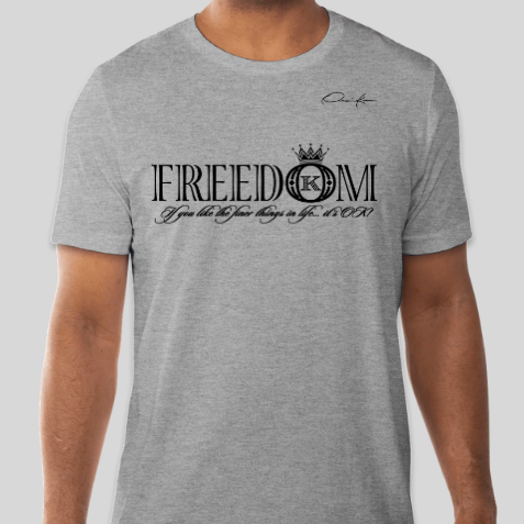 freedom t-shirt gray