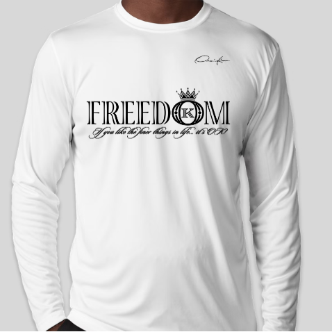 freedom shirt long sleeve white