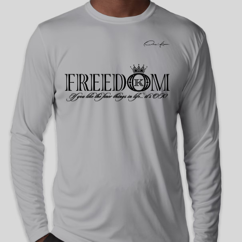 freedom shirt long sleeve gray