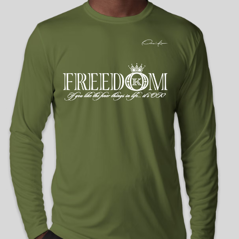 freedom shirt long sleeve army green