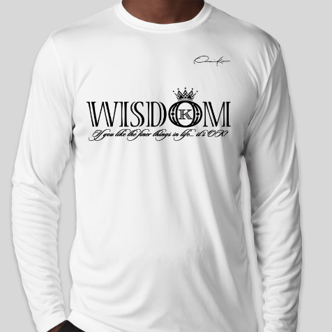 wisdom shirt white long sleeve