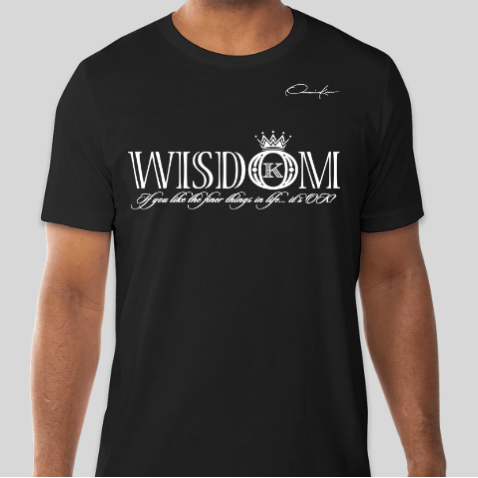 wisdom t-shirt black