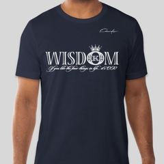 Wisdom Wear T-Shirt - Navy Blue / Small - T-Shirt
