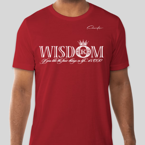 wisdom t-shirt red