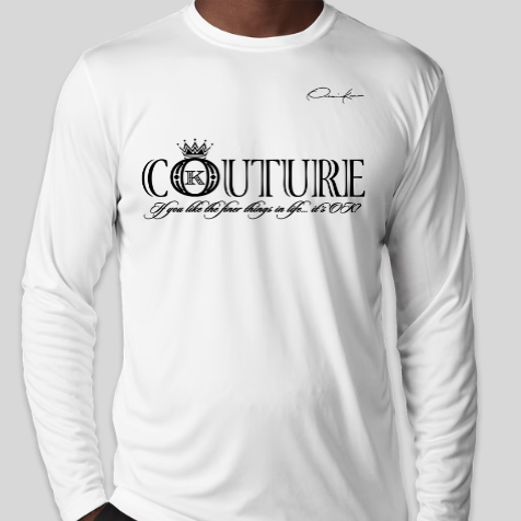 couture shirt long sleeve white