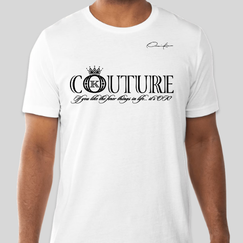 white couture t-shirt