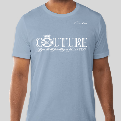 carolina blue couture t-shirt