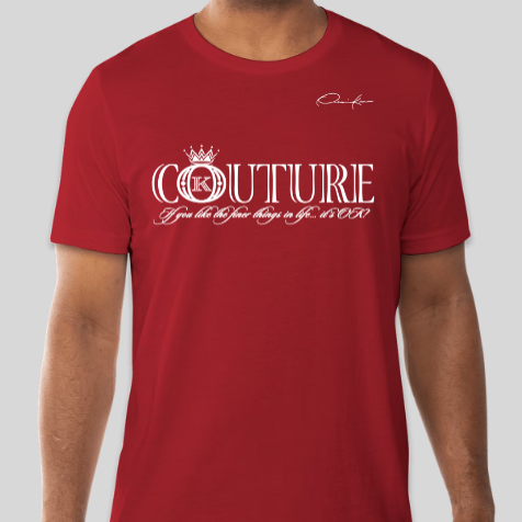 red couture t-shirt