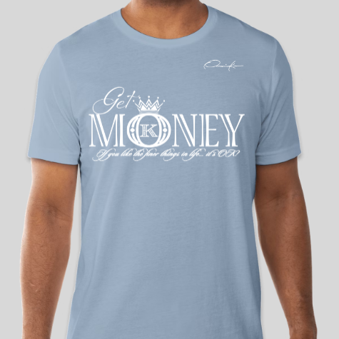 get money t-shirt carolina blue