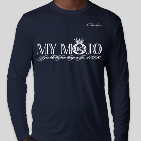 mojo shirt navy blue long sleeve
